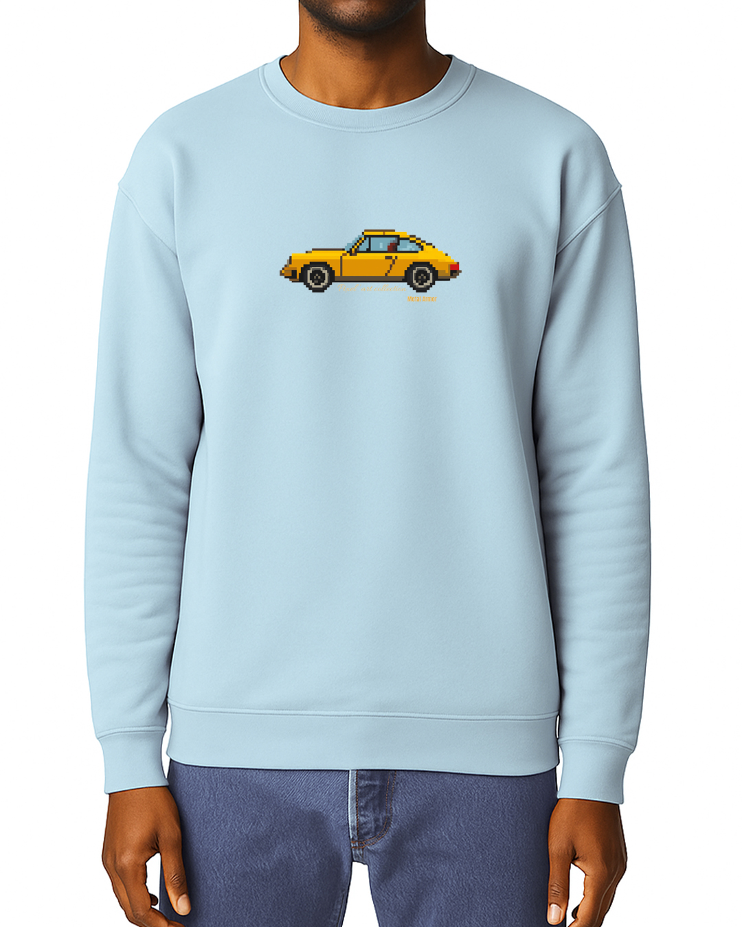 SWEAT PIXEL' ART 9.11 JAUNE VINTAGE