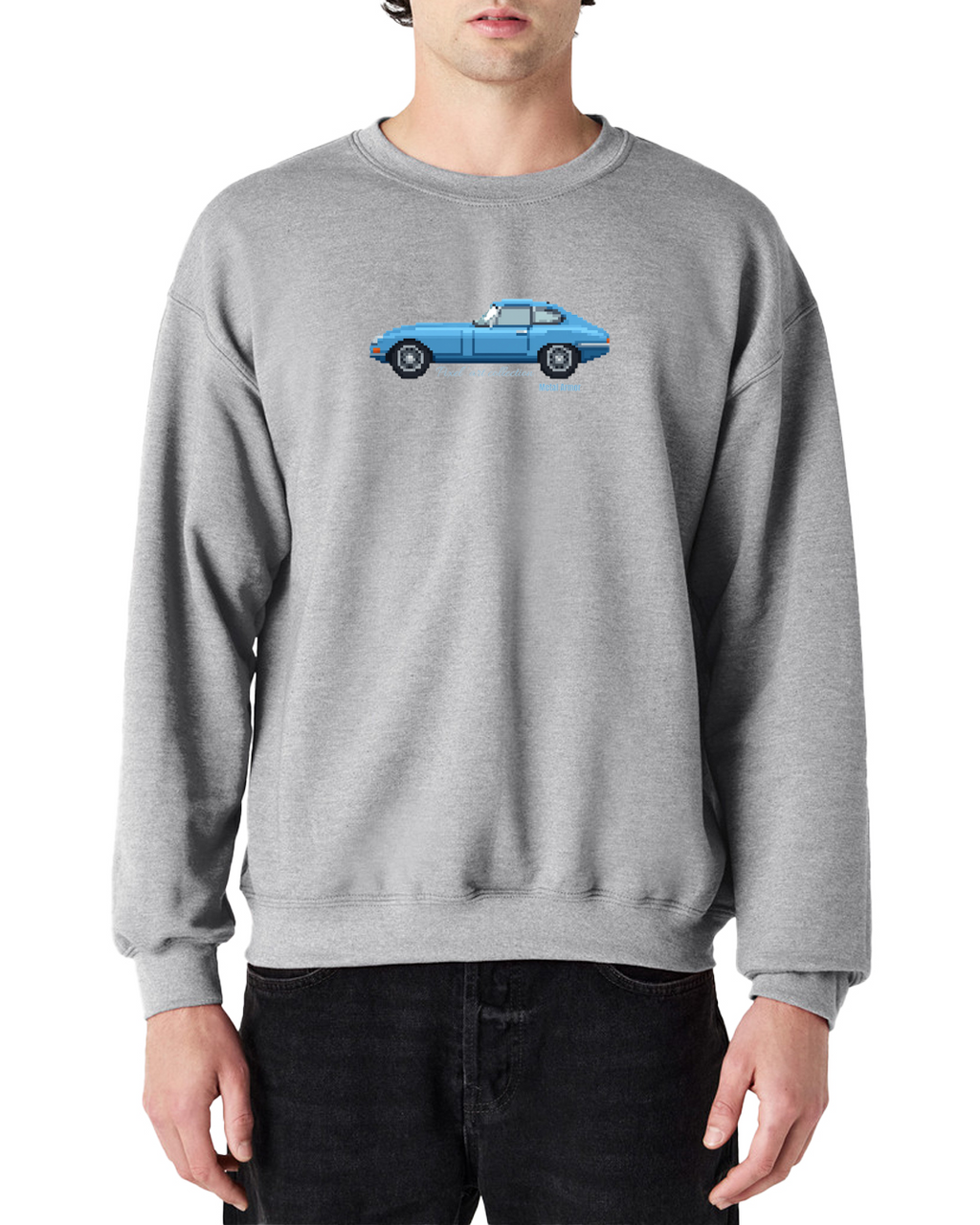 SWEAT PIXEL'ART JAG E.T BLEUE VINTAGE
