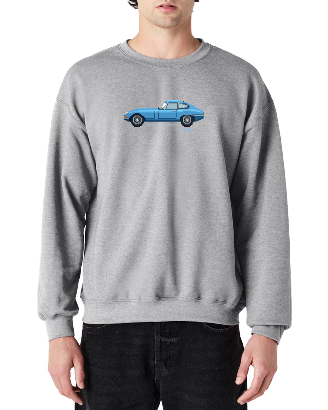 SWEAT PIXEL'ART JAG E.T BLEUE VINTAGE
