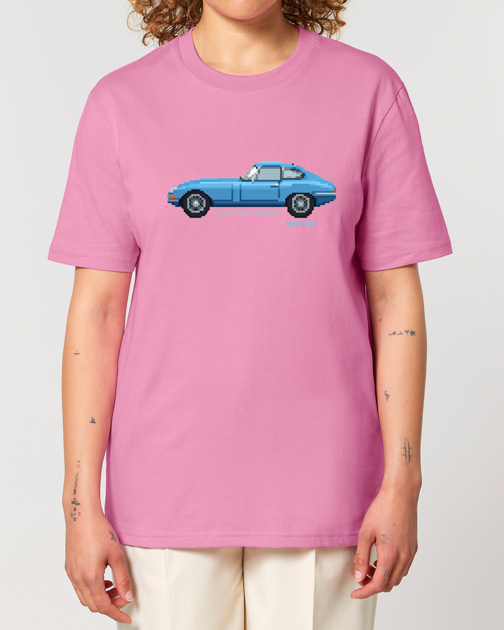 T SHIRT PIXEL'ART JAG E.T BLEUE VINTAGE