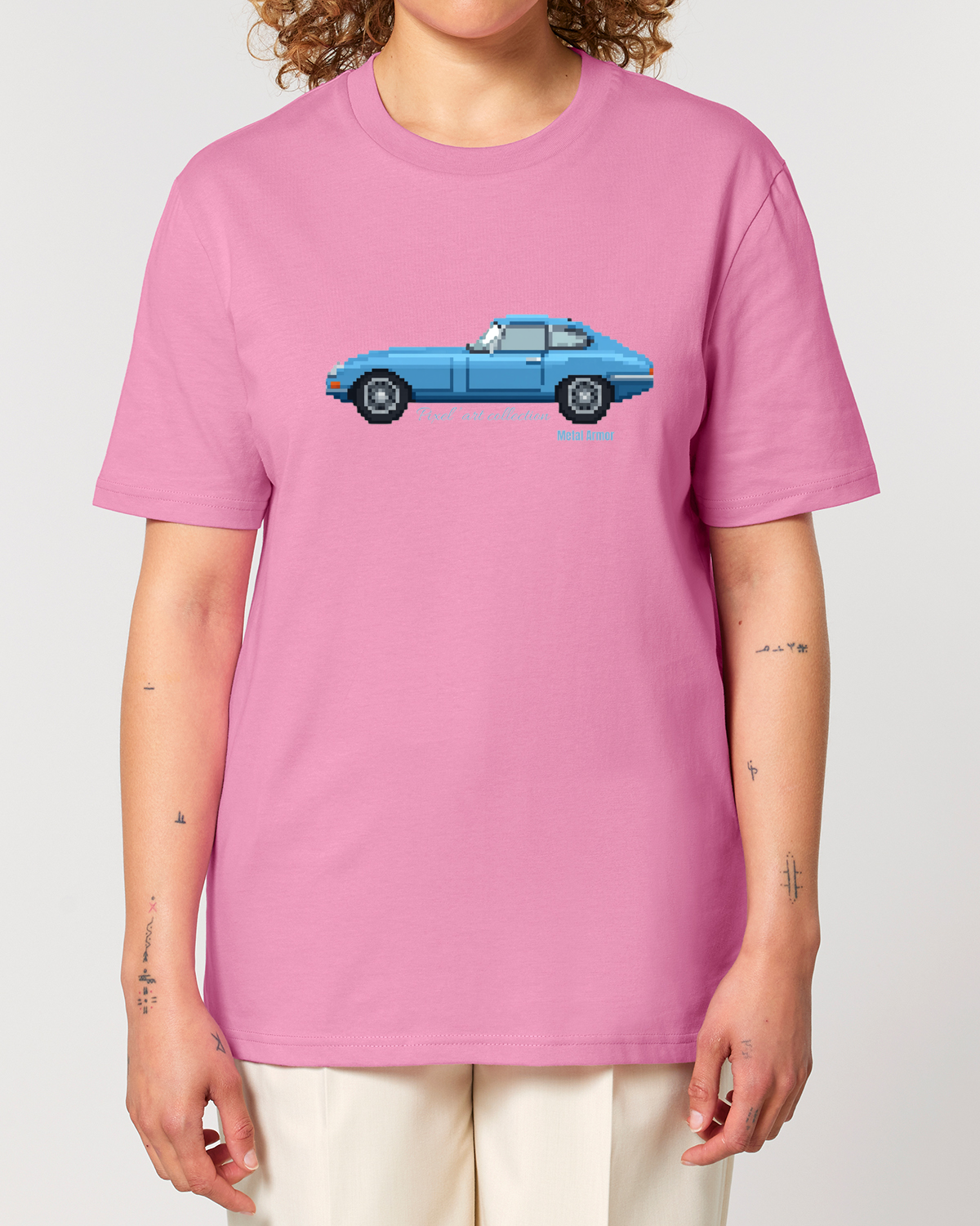T SHIRT PIXEL'ART JAG E.T BLEUE VINTAGE