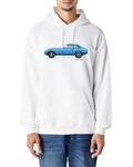 SWEAT CAPUCHE PIXEL'ART JAG E.T BLEUE VINTAGE
