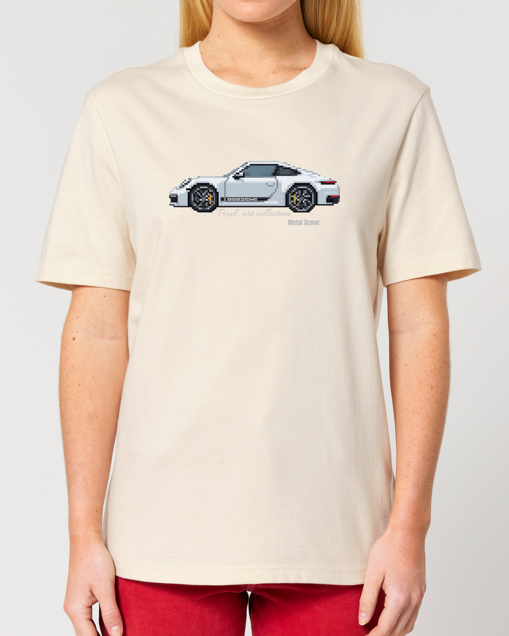 T SHIRT PIXEL'ART 9.92 BLANCHE