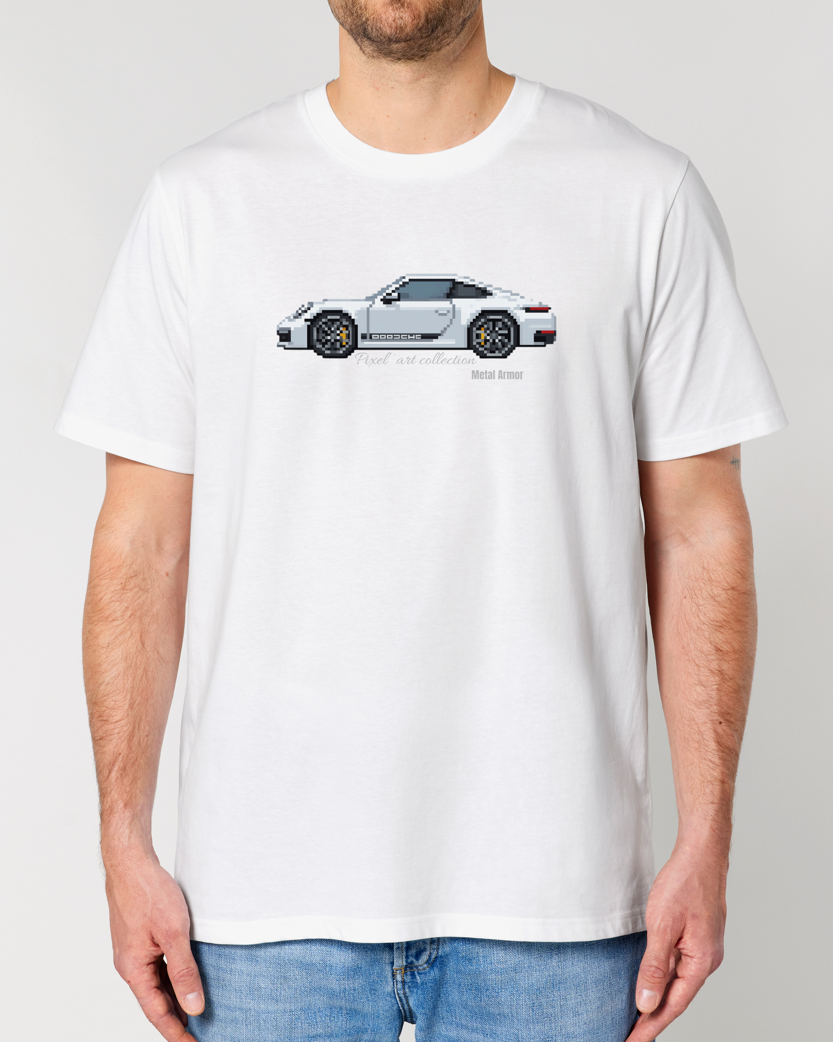 T SHIRT PIXEL'ART 9.92 BLANCHE