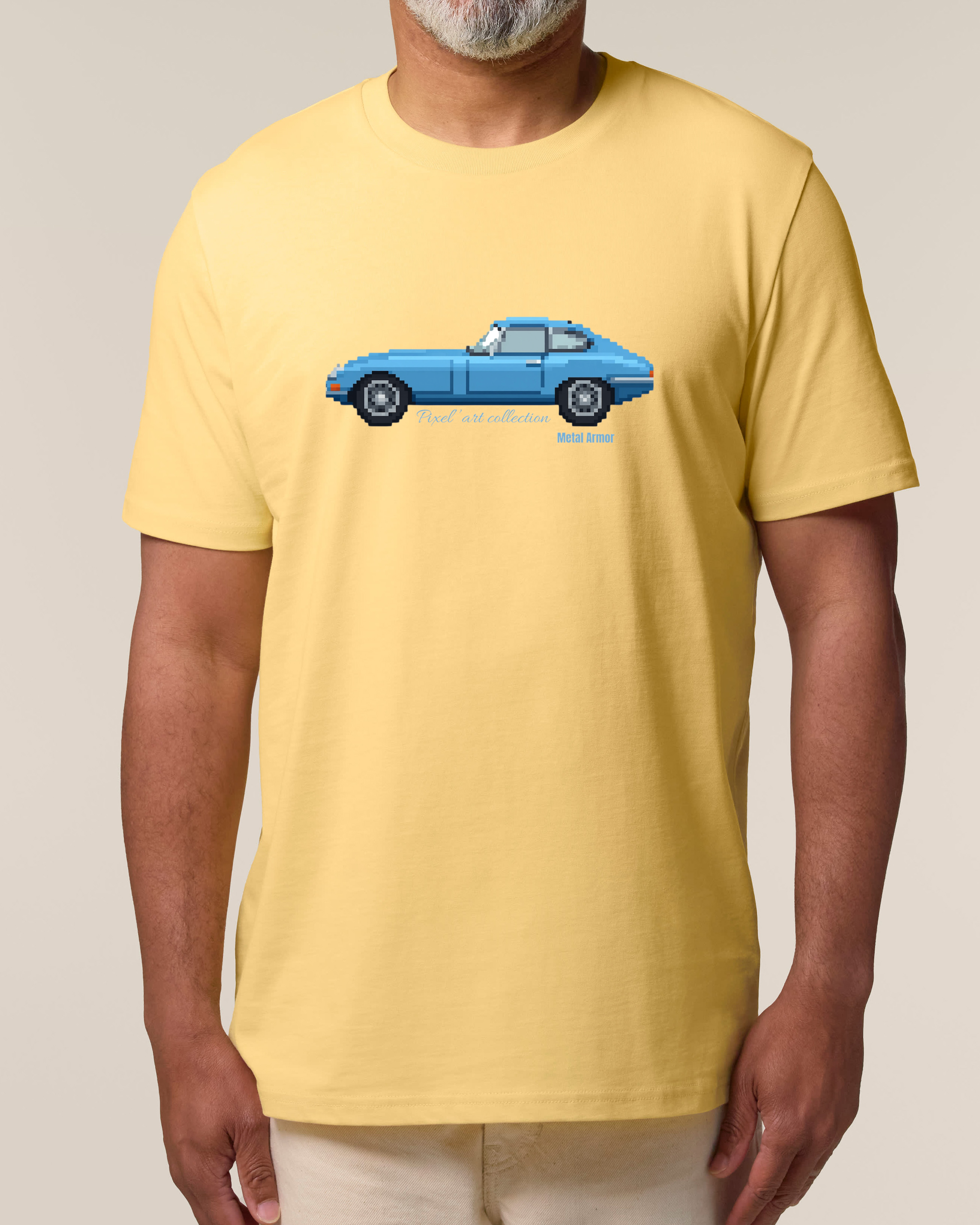 T SHIRT PIXEL'ART JAG E.T BLEUE VINTAGE