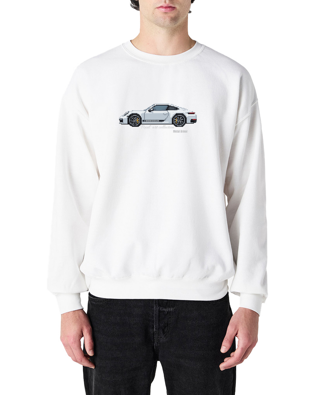 SWEAT PIXEL'ART 9.92 BLANCHE