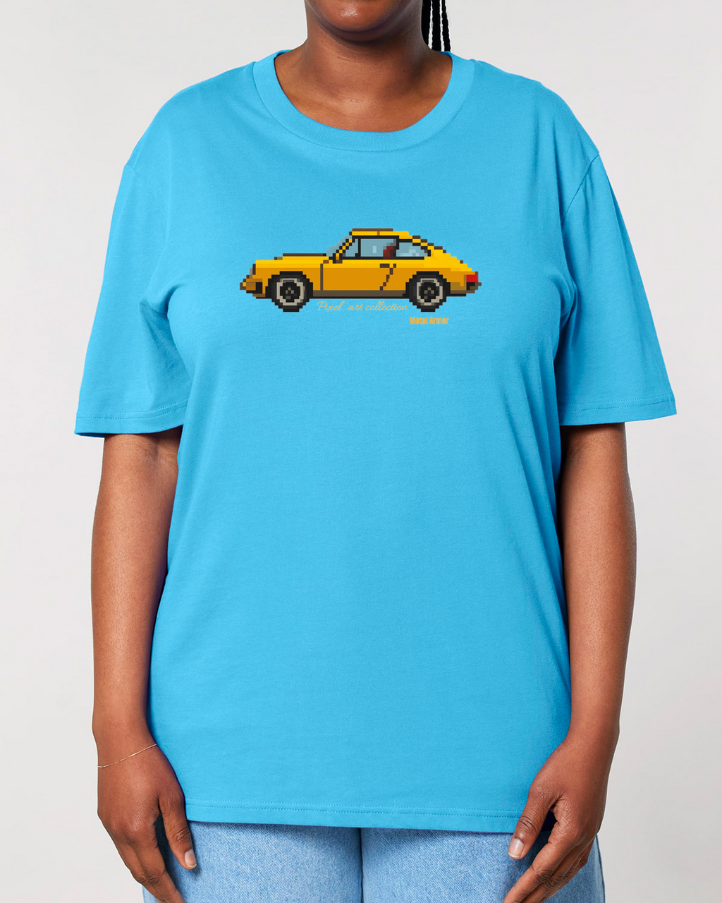 TSHIRT PIXEL'ART 9.11 JAUNE VINTAGE
