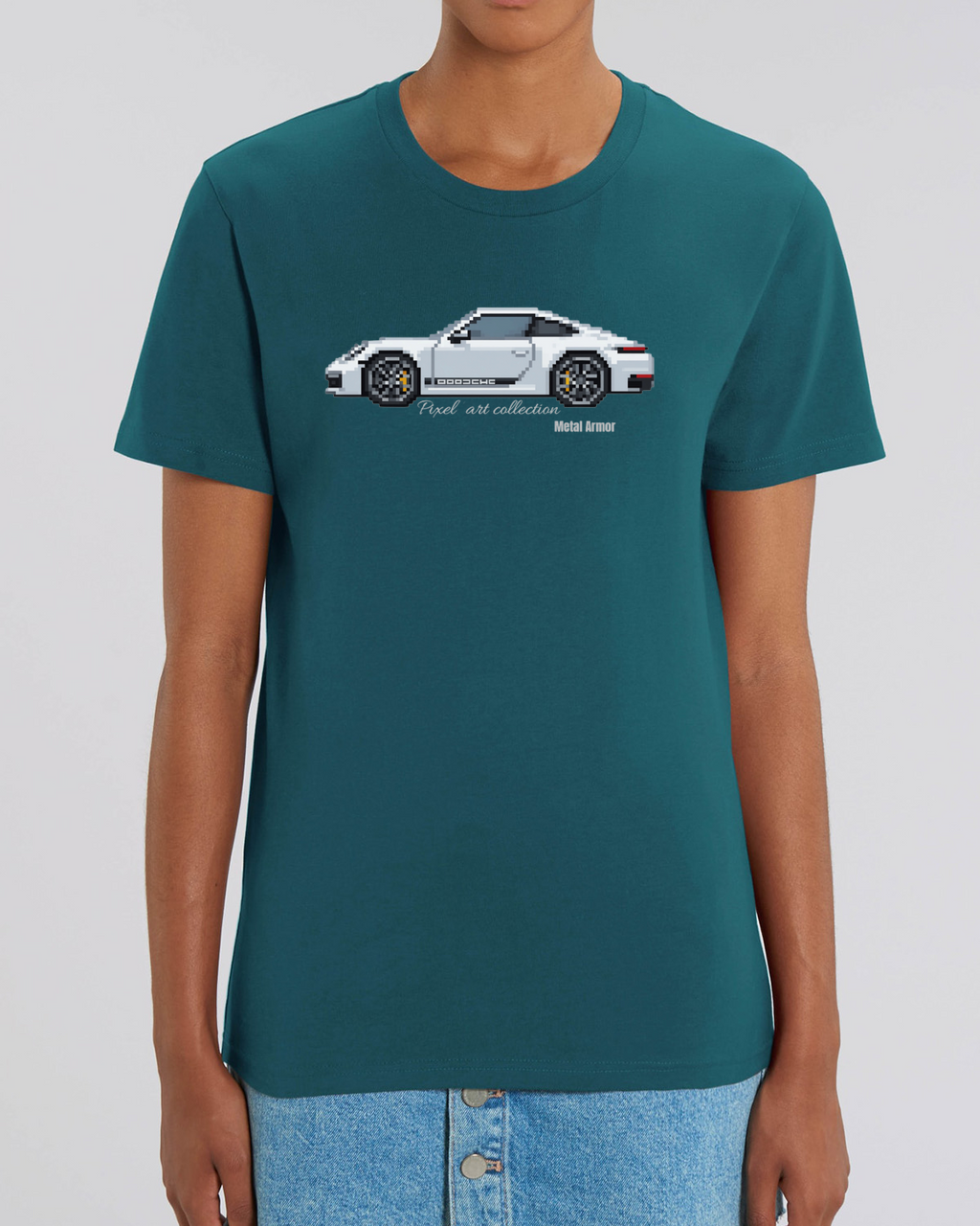 T SHIRT PIXEL'ART 9.92 BLANCHE