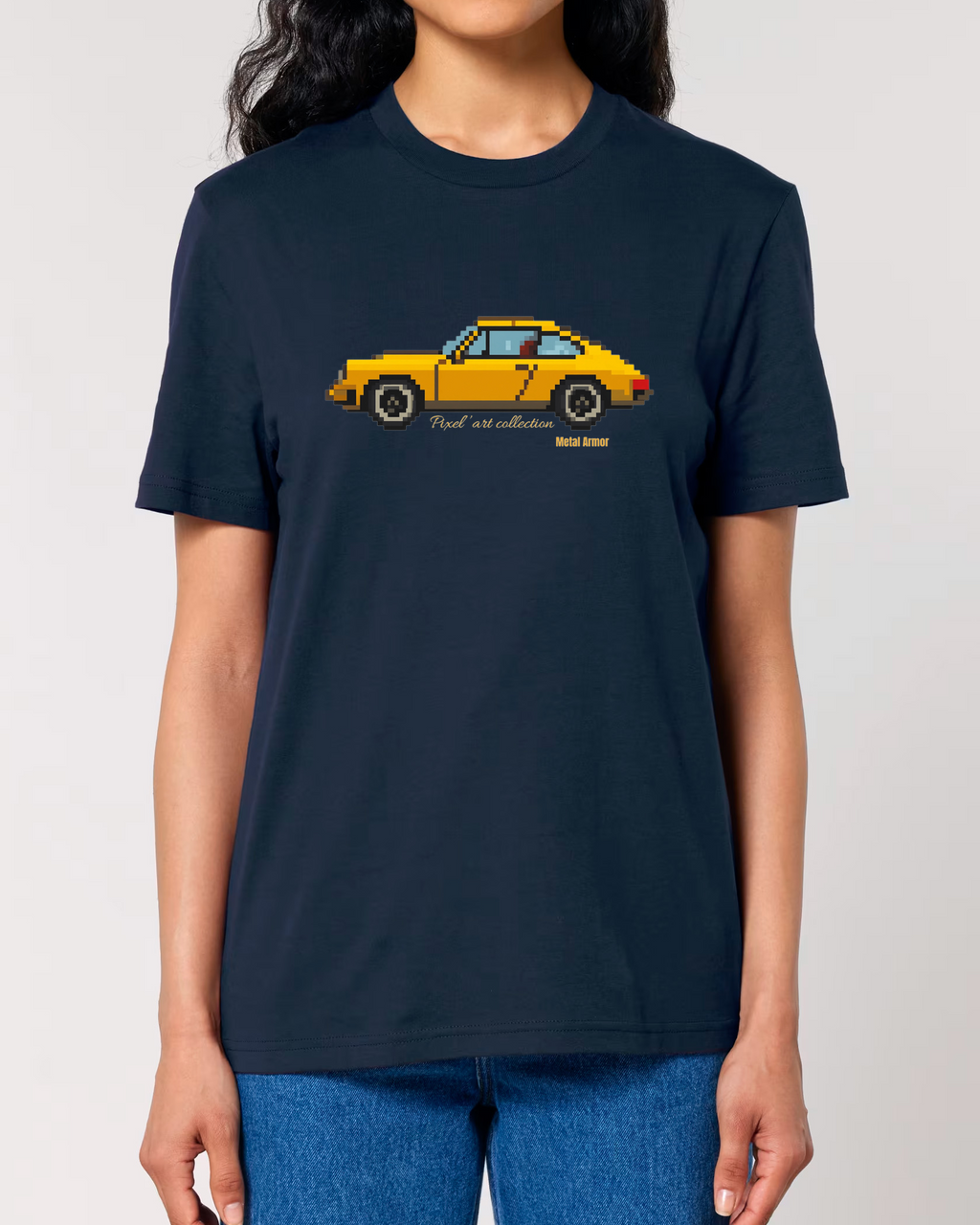 TSHIRT PIXEL'ART 9.11 JAUNE VINTAGE
