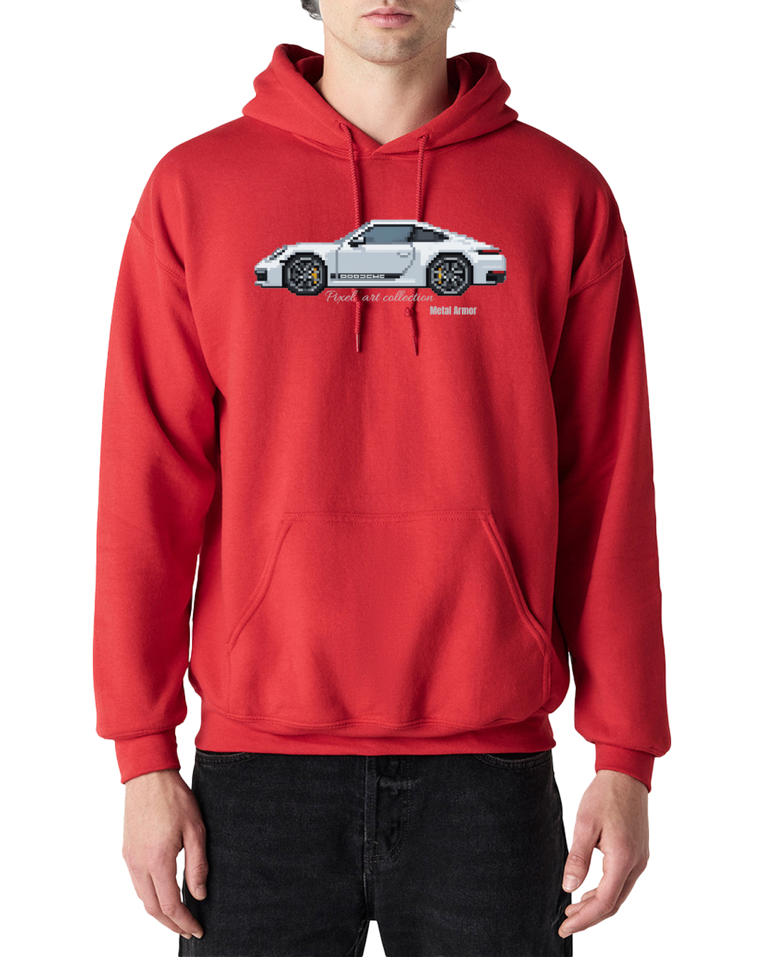 SWEAT CAPUCHE PIXEL'ART 9.92 BLANCHE