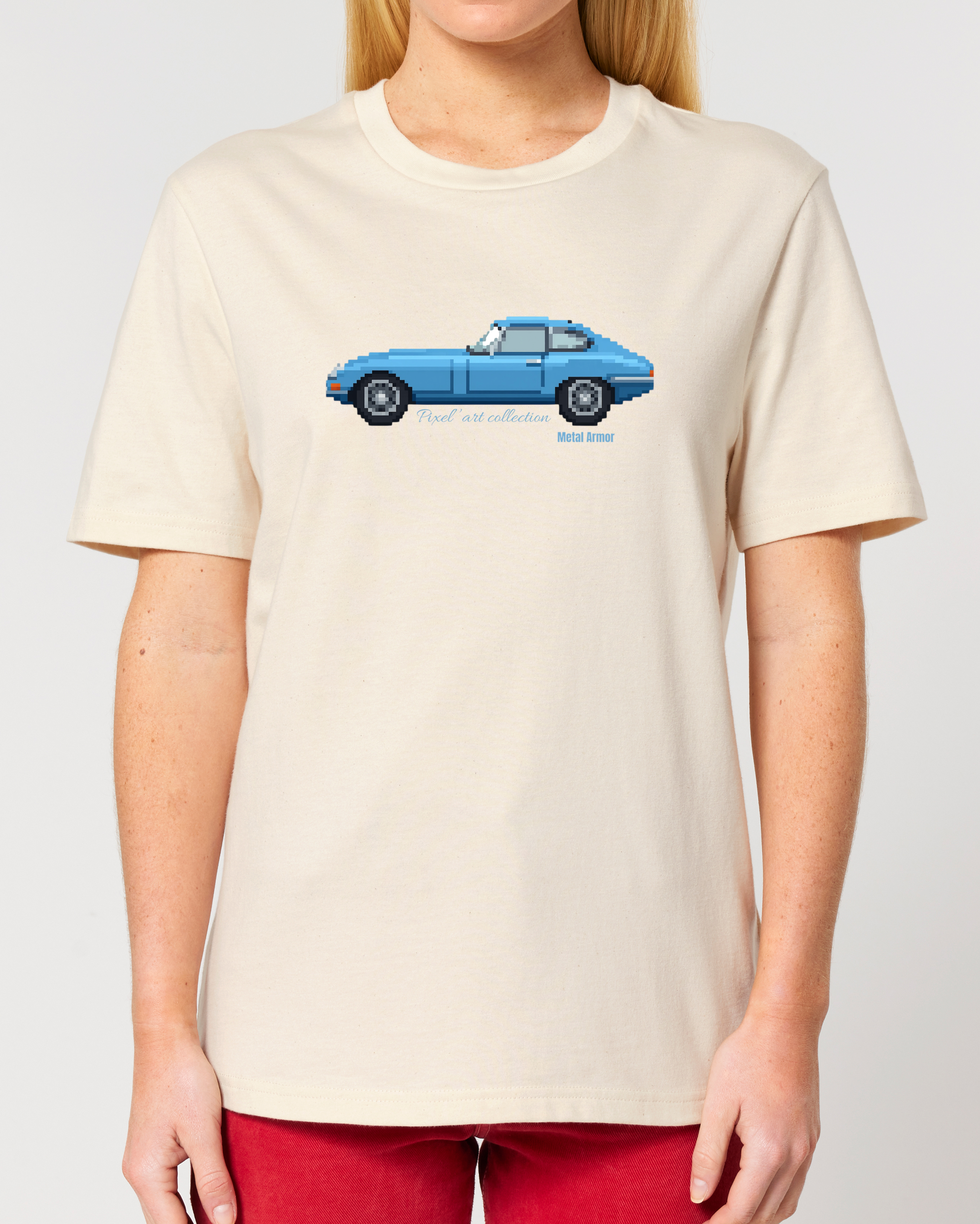 T SHIRT PIXEL'ART JAG E.T BLEUE VINTAGE