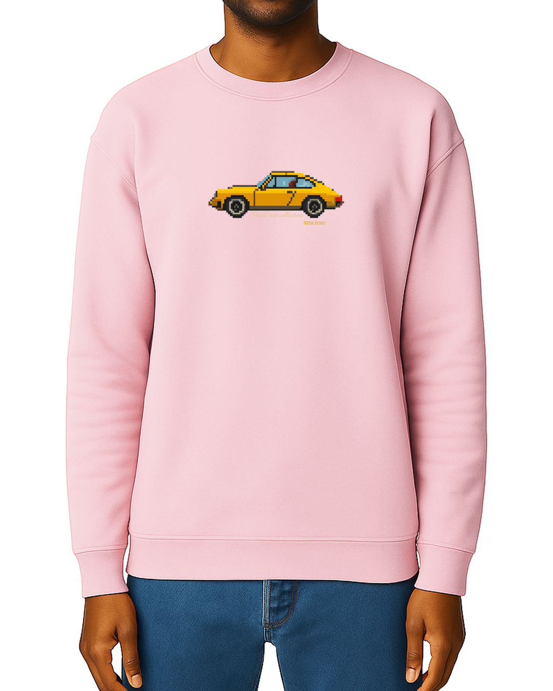 SWEAT PIXEL' ART 9.11 JAUNE VINTAGE