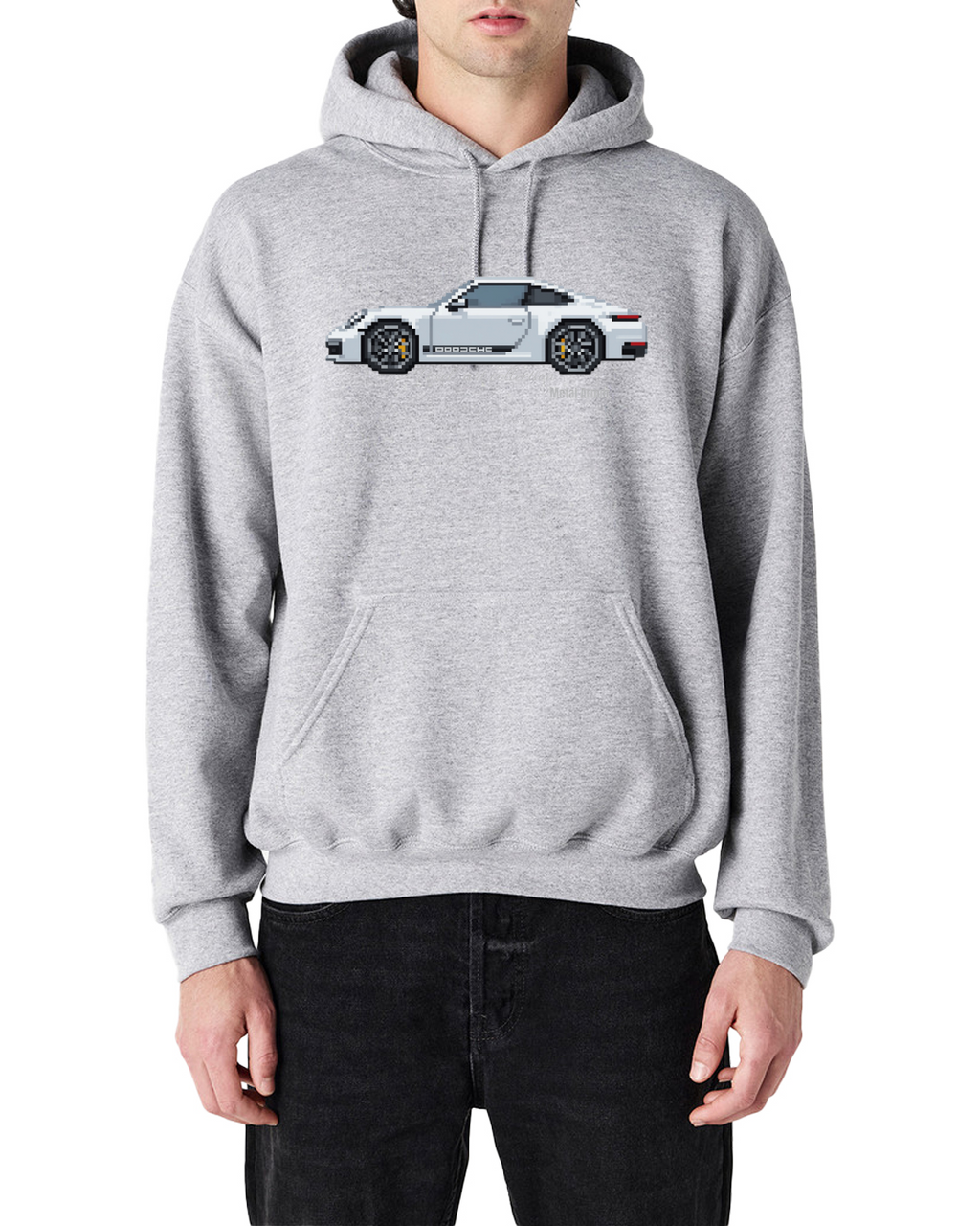 SWEAT CAPUCHE PIXEL'ART 9.92 BLANCHE