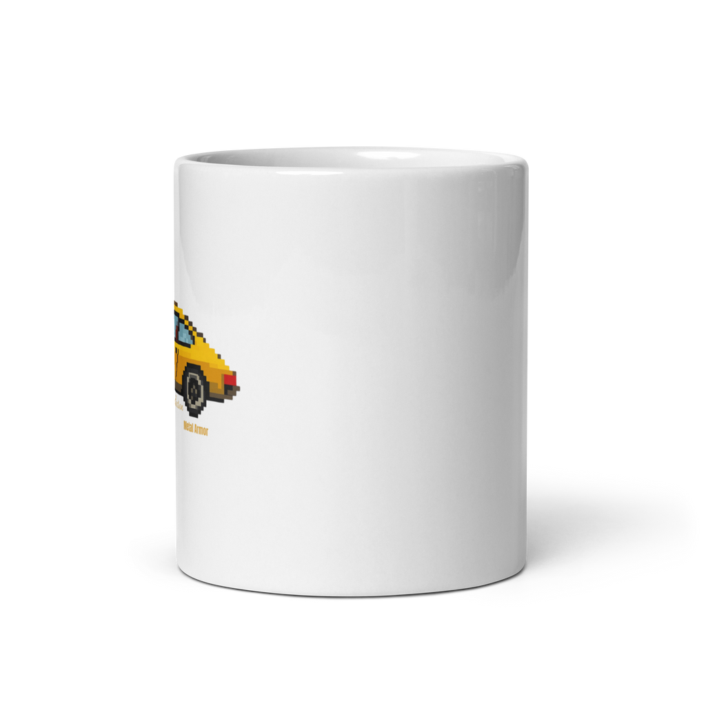 MUG PIXEL'ART 9.11 JAUNE VINTAGE