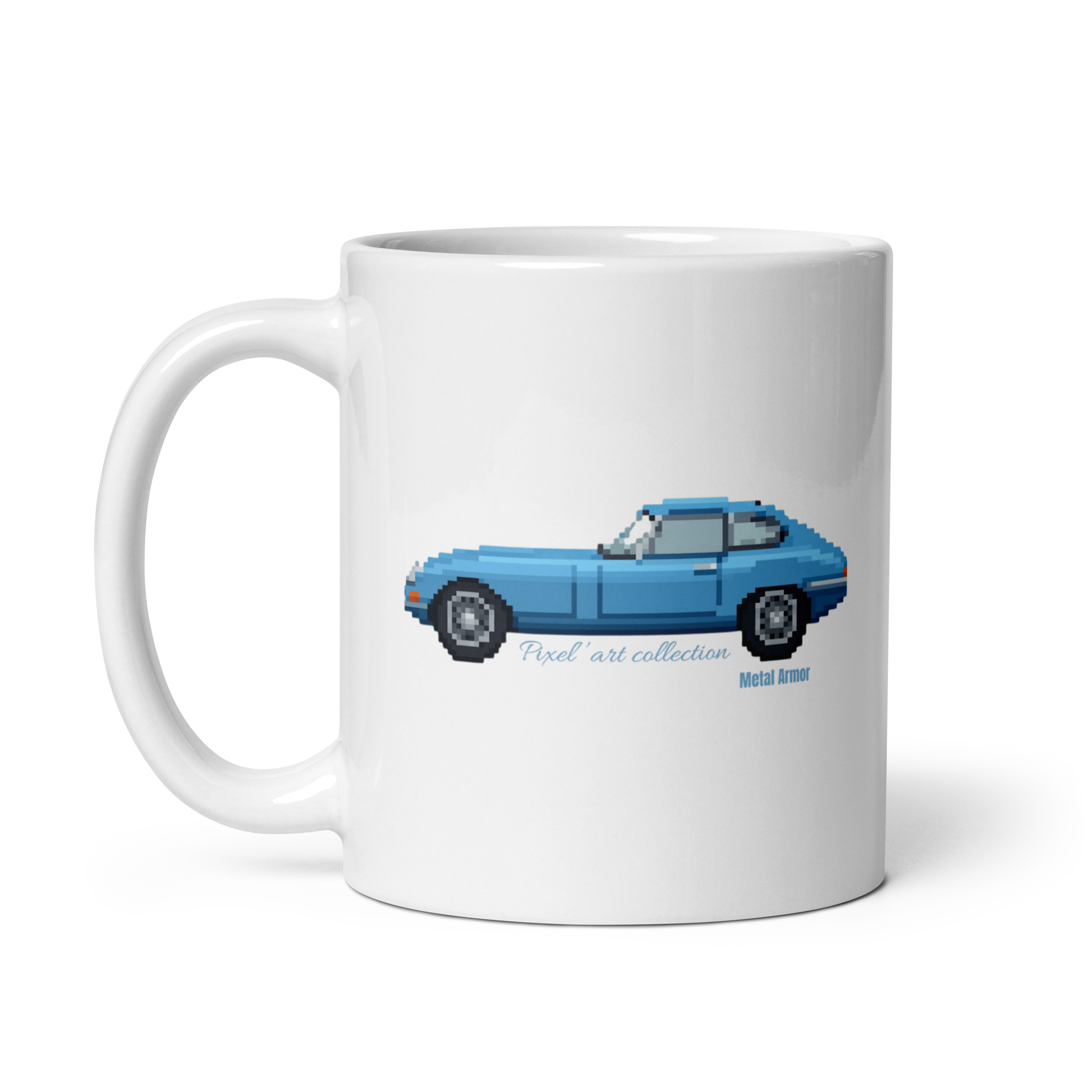 MUG PIXEL'ART JAG E.T BLEUE VINTAGE